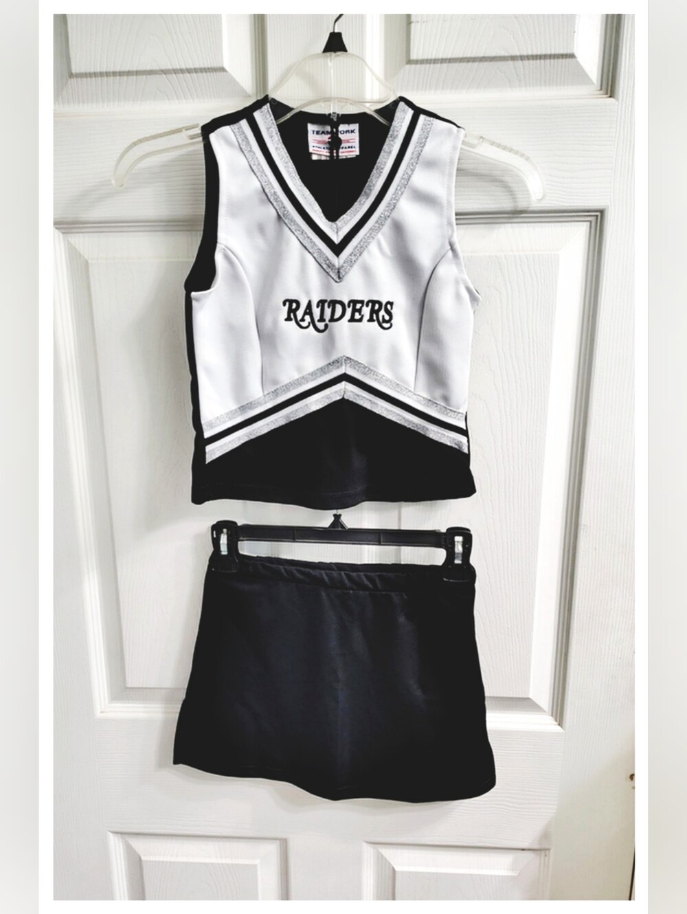 ๐ Las Vegas Raiders ๐ Toddler 2-pcย Cheerleader Outfit - 4T/5T (See Desc.)